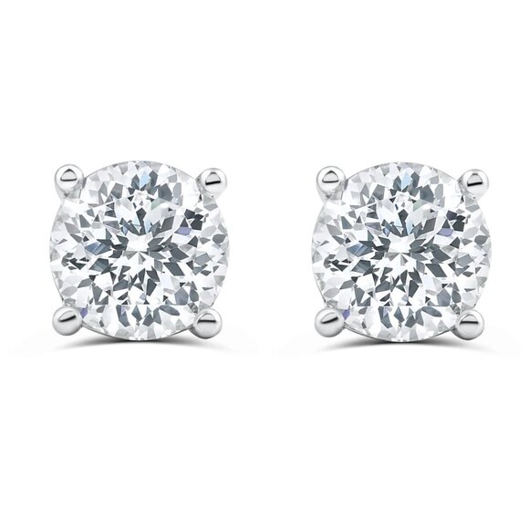Modern Gents The Ritz Stud Earrings BRAND NEW! Silver Stud Earring 1.25 Ct NWT - Picture 1 of 5
